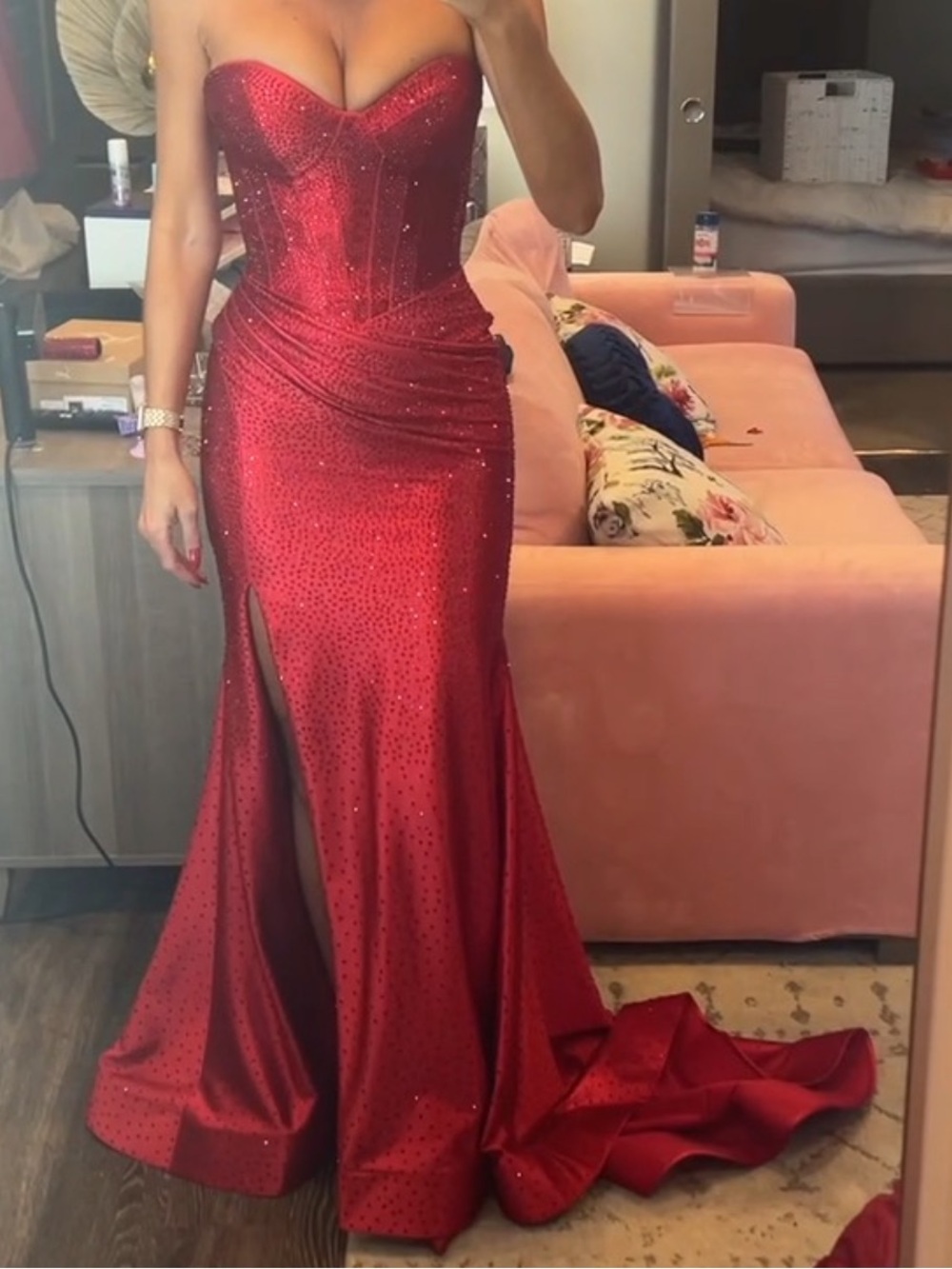 Sherri Hill hand stoned gown